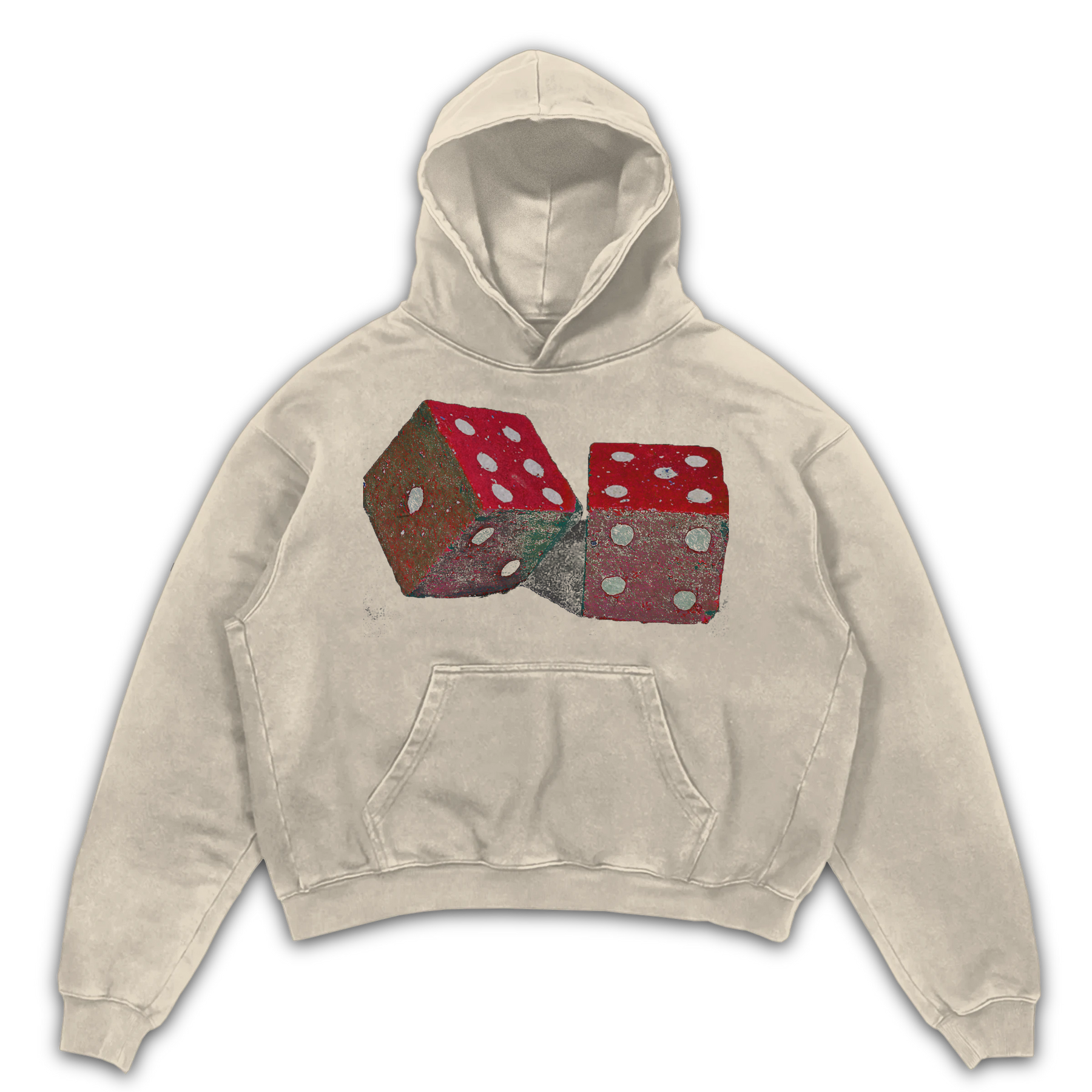 Dice Hoodie - Sand - Front