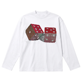 Dice Baggy L/S Tee - White - Front