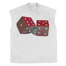 Dice Sleeveless Tee - White - Front