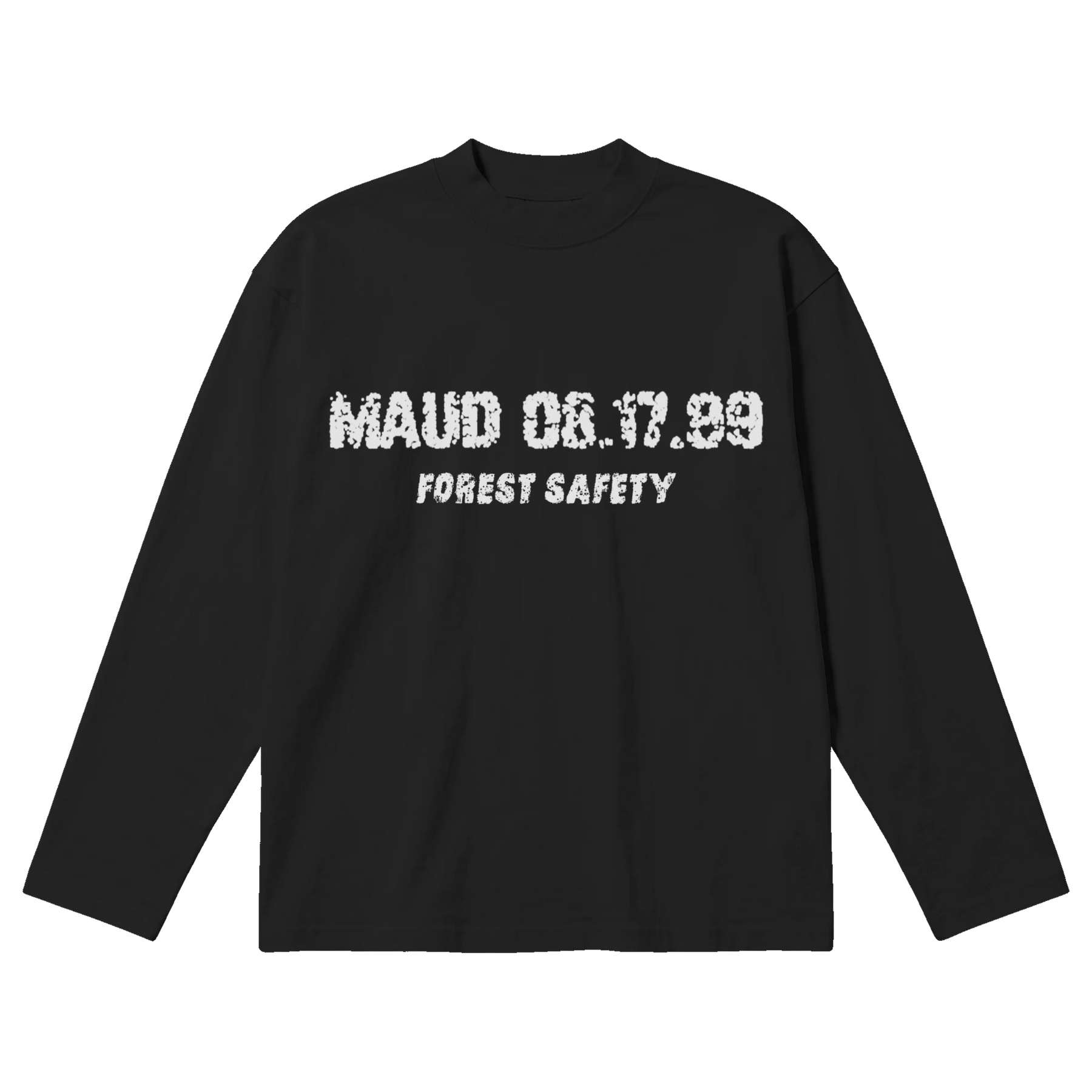 Forest Safety Baggy L/S Tee - Black - Front