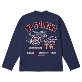 Forest Safety Baggy L/S Tee - Blue - Back