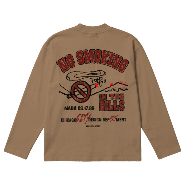 Forest Safety Baggy L/S Tee - Latte - Back