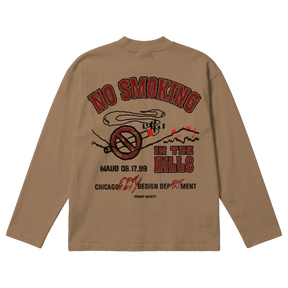 Forest Safety Baggy L/S Tee - Latte - Back