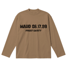 Forest Safety Baggy L/S Tee - Latte - Front