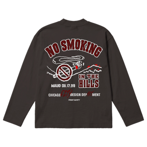 Forest Safety Baggy L/S Tee - Off Black - Back