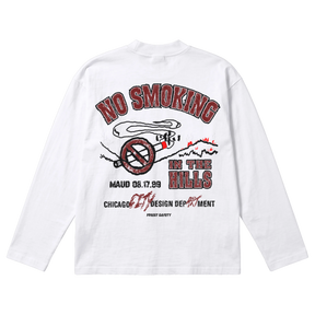 Forest Safety Baggy L/S Tee - White - Back