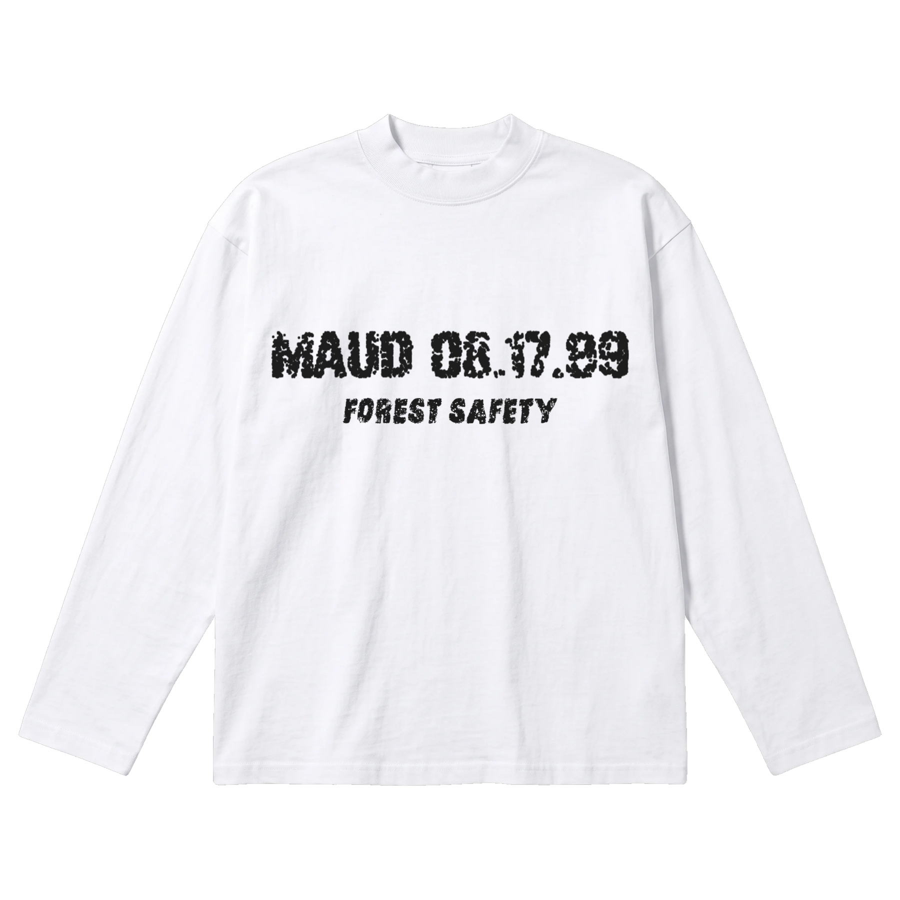 Forest Safety Baggy L/S Tee - White - Front