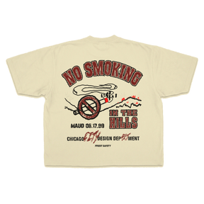 Forest Safety Drop Tee - Cream - Back