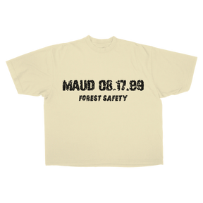 Forest Safety Drop Tee - Cream - Front