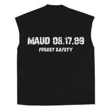 Forest Safety Sleeveless Tee - Black - Front