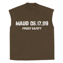 Forest Safety Sleeveless Tee - Brown - Front