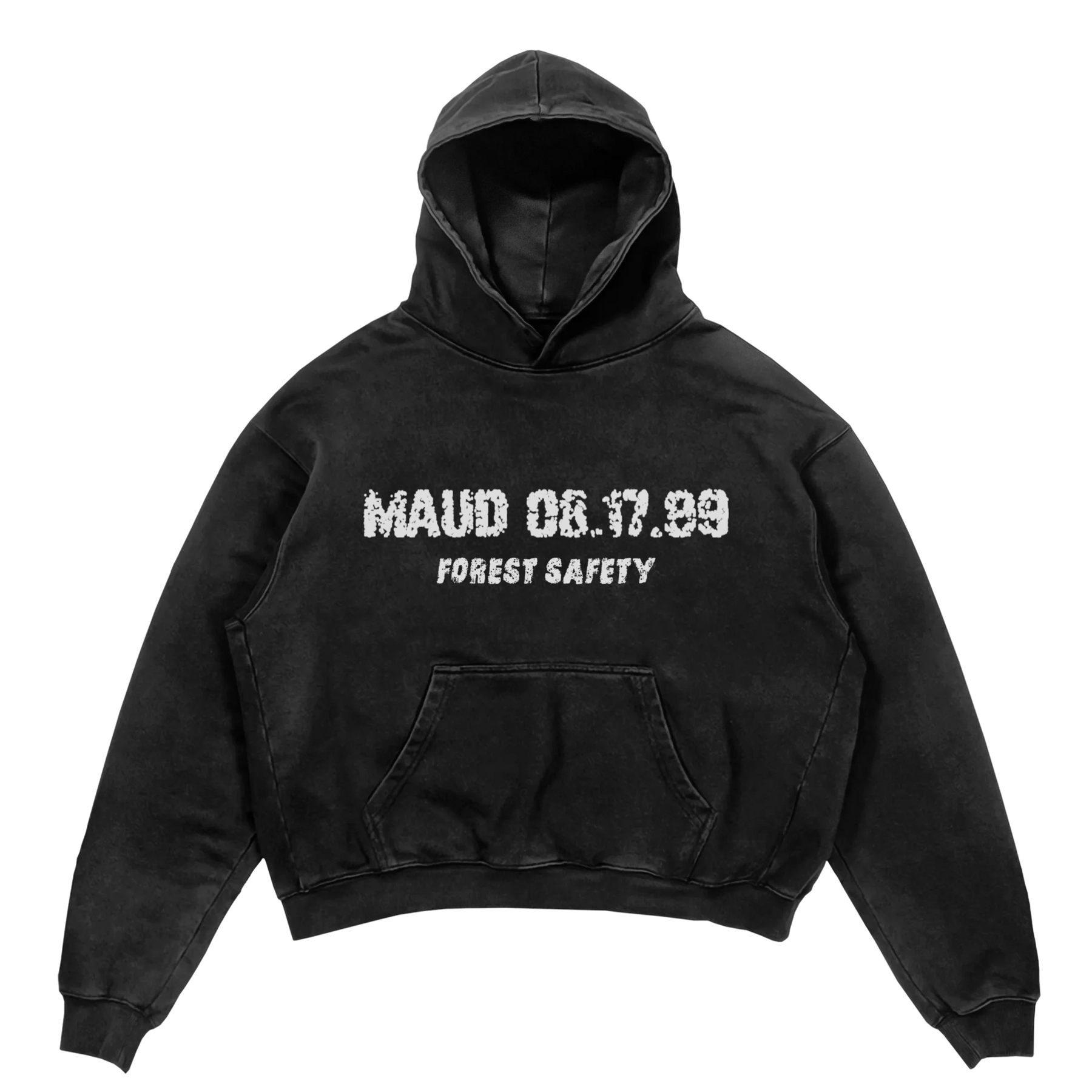 Forest Safety Hoodie - Black - Front