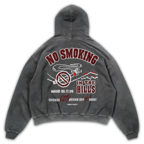 Forest Safety Hoodie - Grey - Back