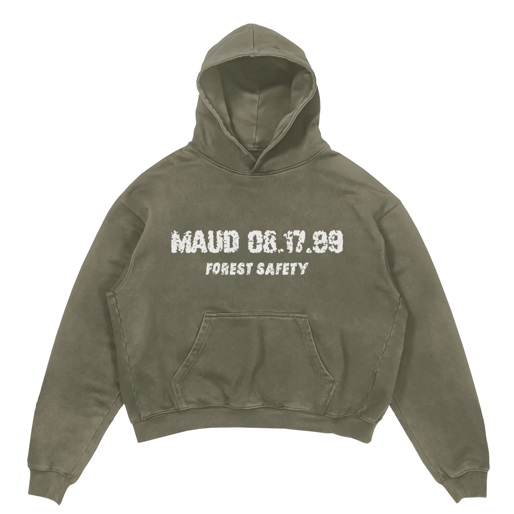 Forest Safety Hoodie - Olive - Front