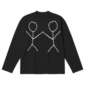 Friends Baggy L/S Tee - Black - Front