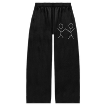 Friends Baggy Sweatpants - Black - Front