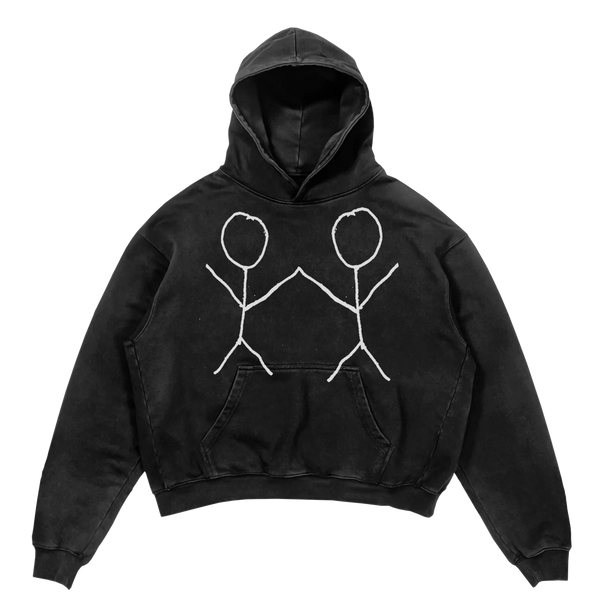 Friends Hoodie - Black - Front