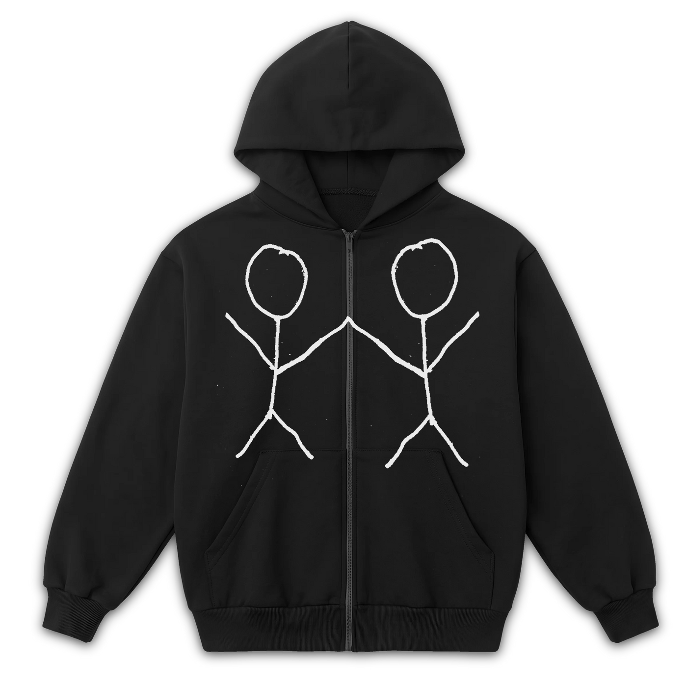 Friends Zip Up - Black - Front