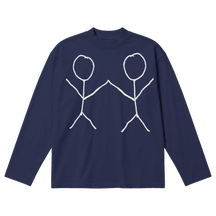 Friends Baggy L/S Tee - Blue - Front