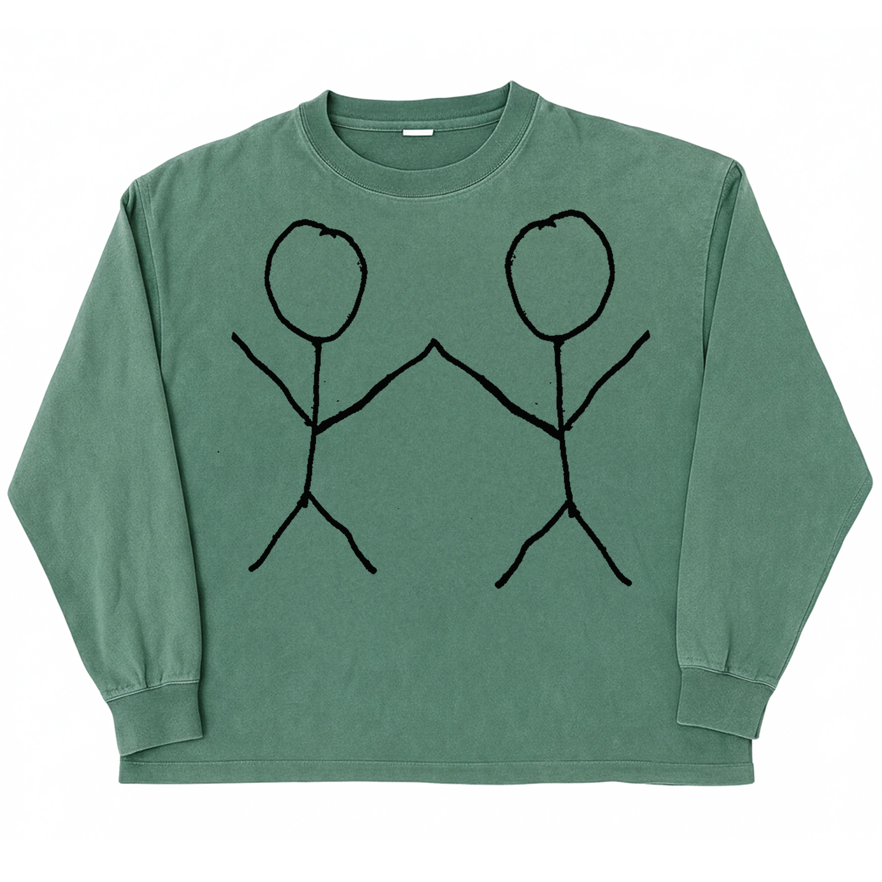 Friends L/S Tee - Green - Front
