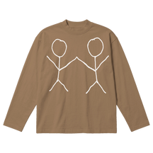 Friends Baggy L/S Tee - Latte - Front