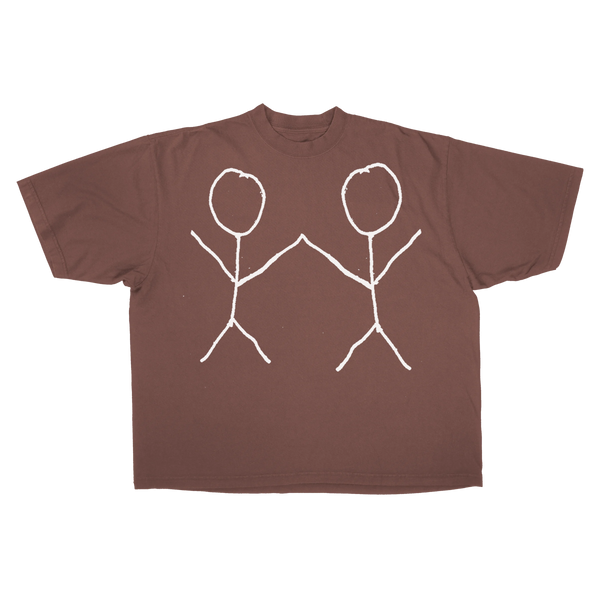 Friends Drop Tee - Mocha - Front