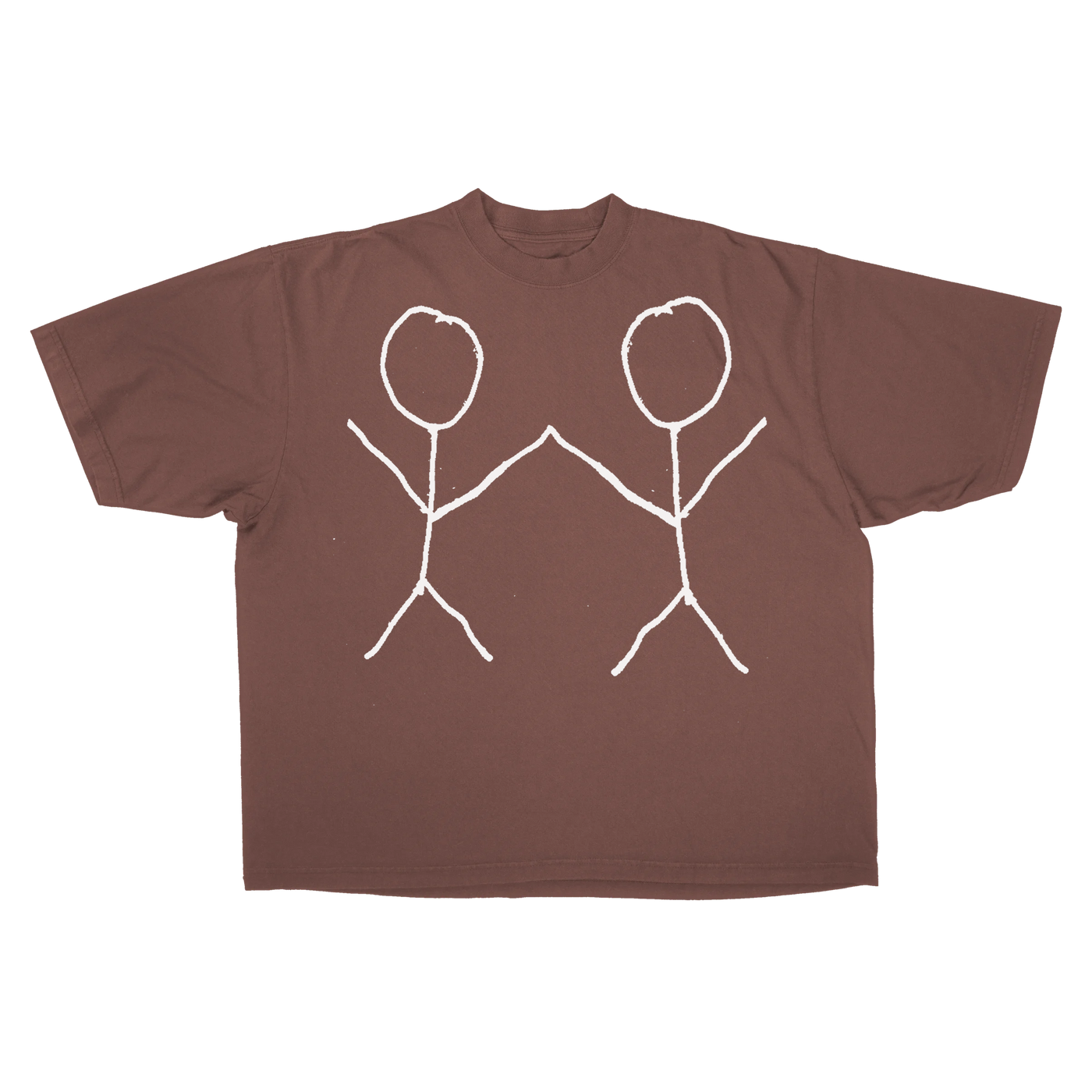 Friends Baggy Tee - Mocha - Front