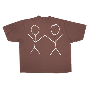 Friends Drop Tee - Mocha - Front