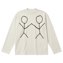 Friends Baggy L/S Tee - Off White - Front