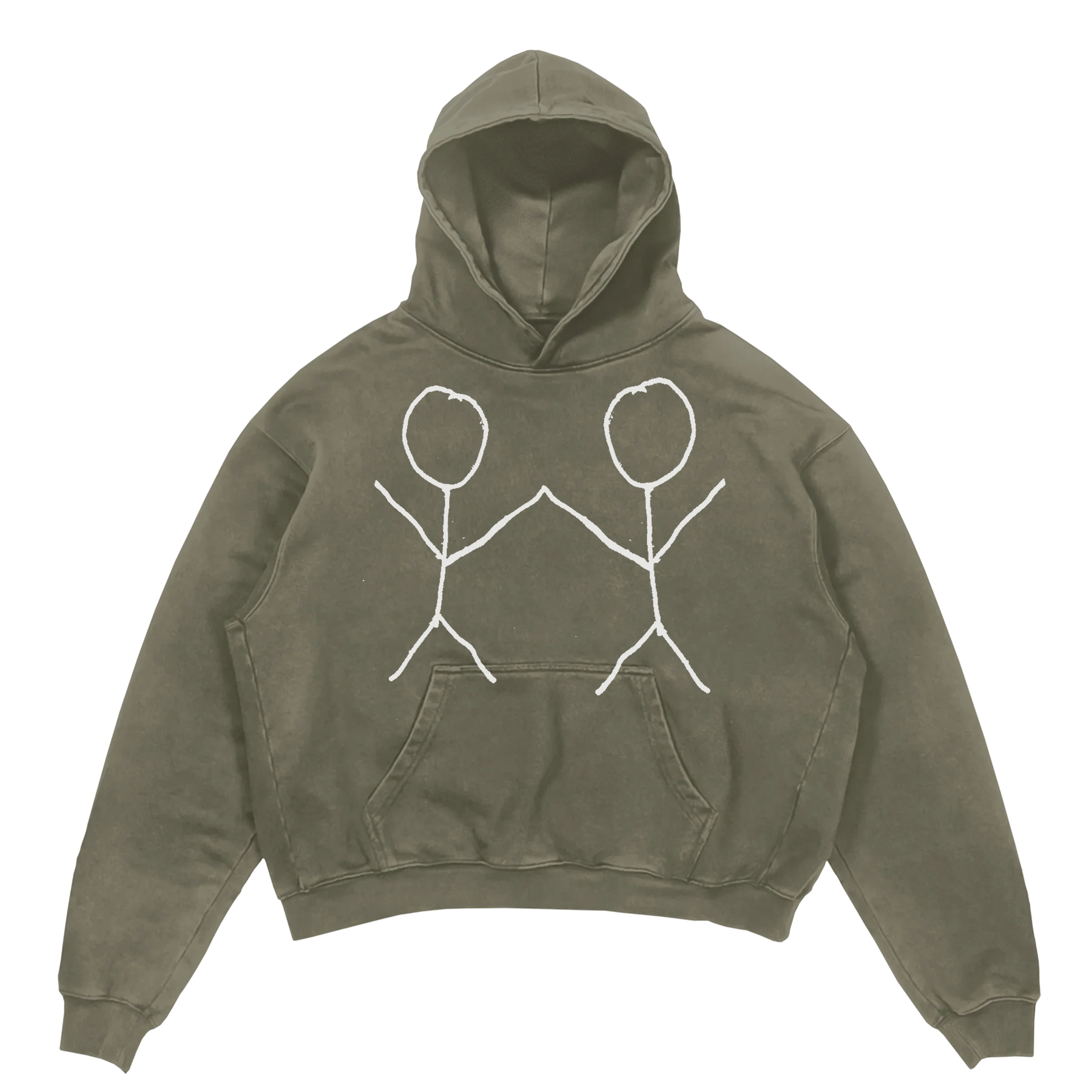 Friends Hoodie - Olive - Front