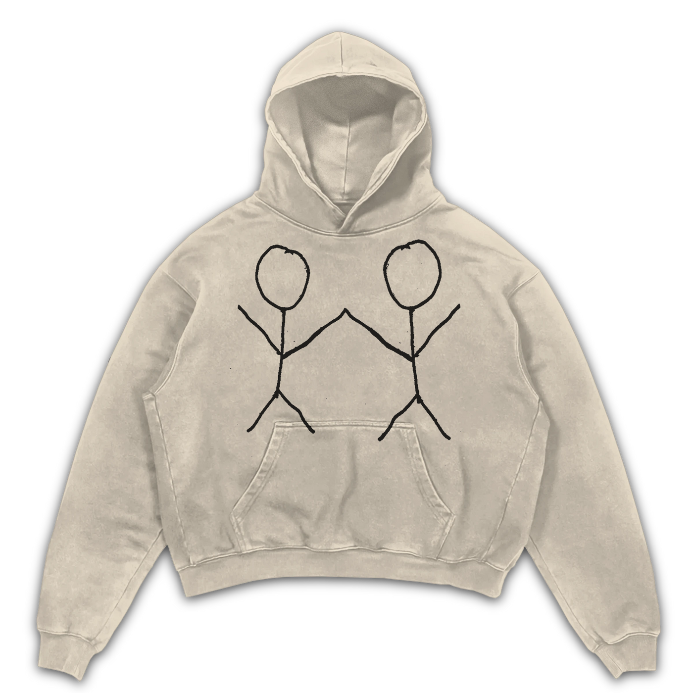 Friends Hoodie - Sand - Front