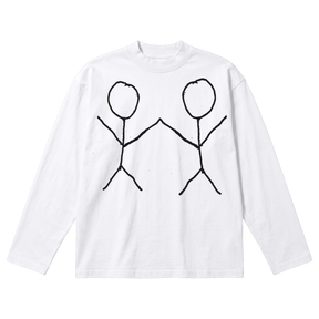 Friends Baggy L/S Tee - White - Front