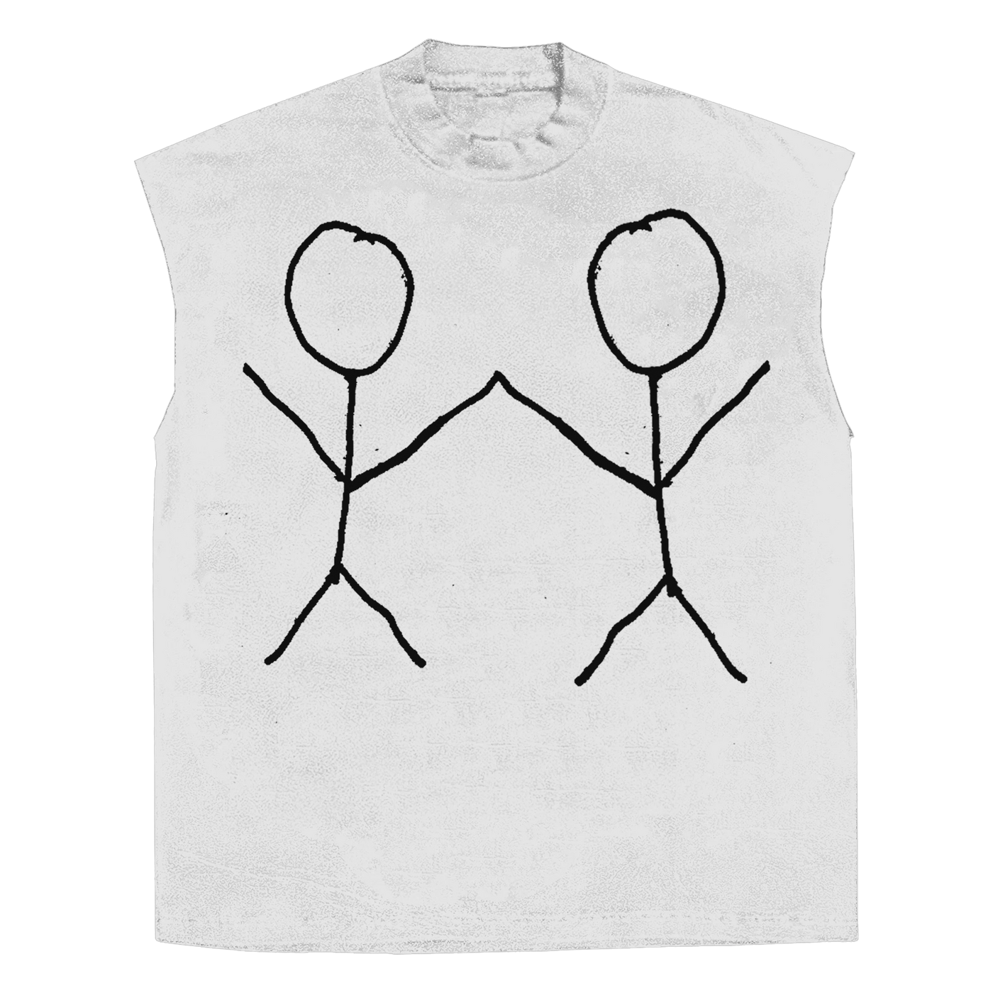 Friends Sleeveless Tee - White - Front