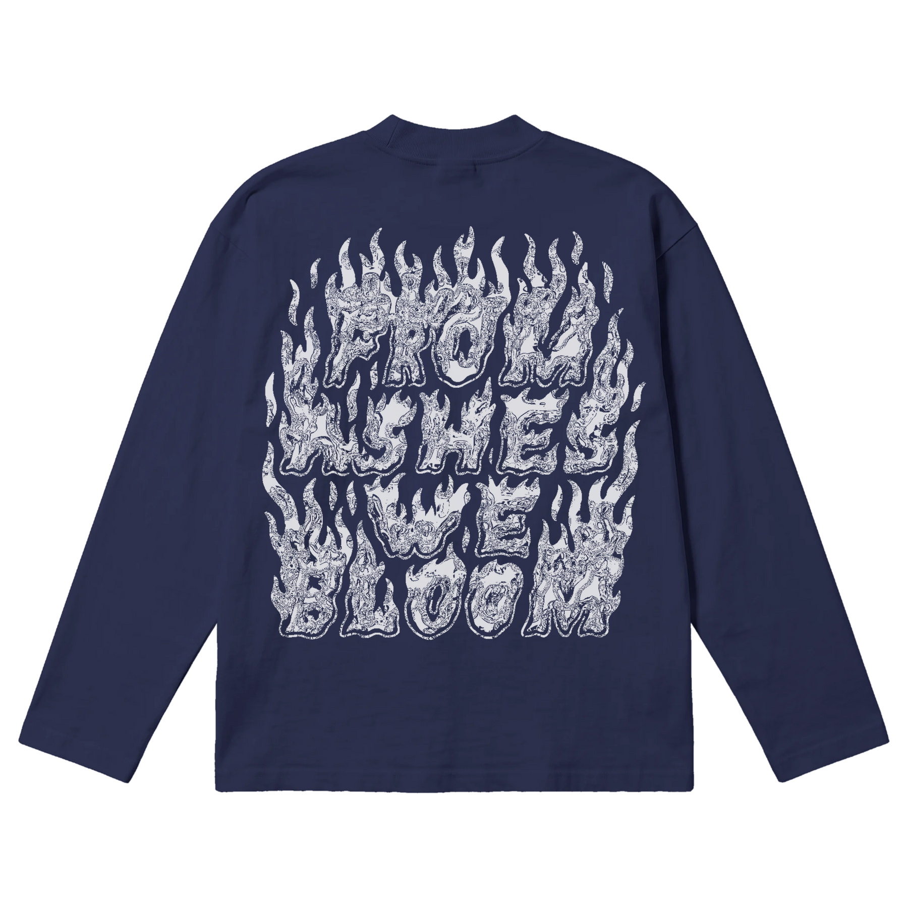 From Ashes Baggy L/S Tee - Blue - Back