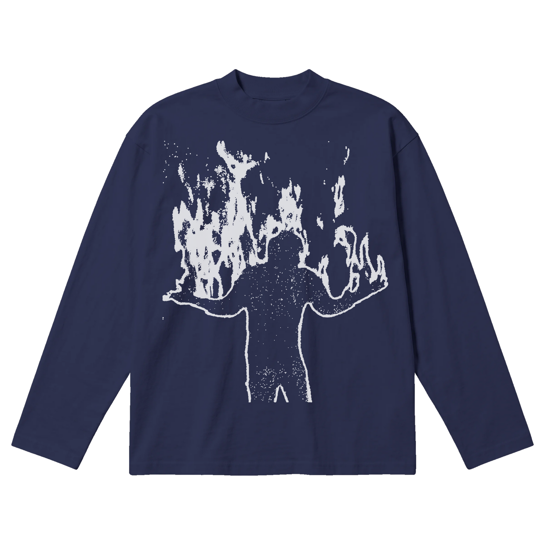 From Ashes Baggy L/S Tee - Blue - Front