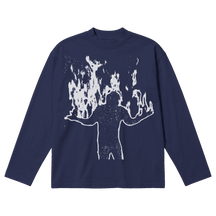 From Ashes Baggy L/S Tee - Blue - Front