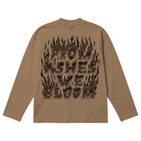 From Ashes Baggy L/S Tee - Latte - Back