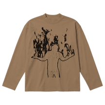 From Ashes Baggy L/S Tee - Latte - Front