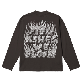 From Ashes Baggy L/S Tee - Off Black - Back