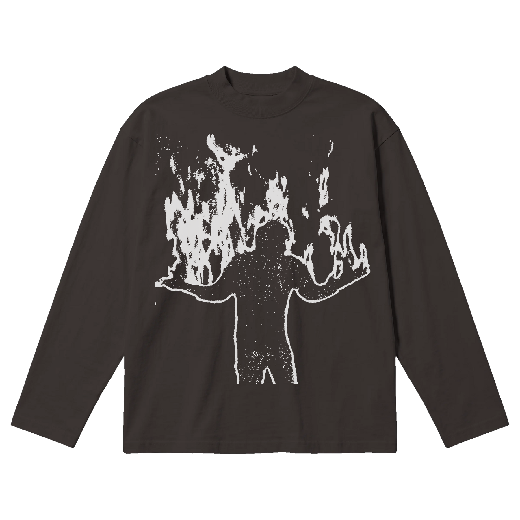 From Ashes Baggy L/S Tee - Off Black - Front
