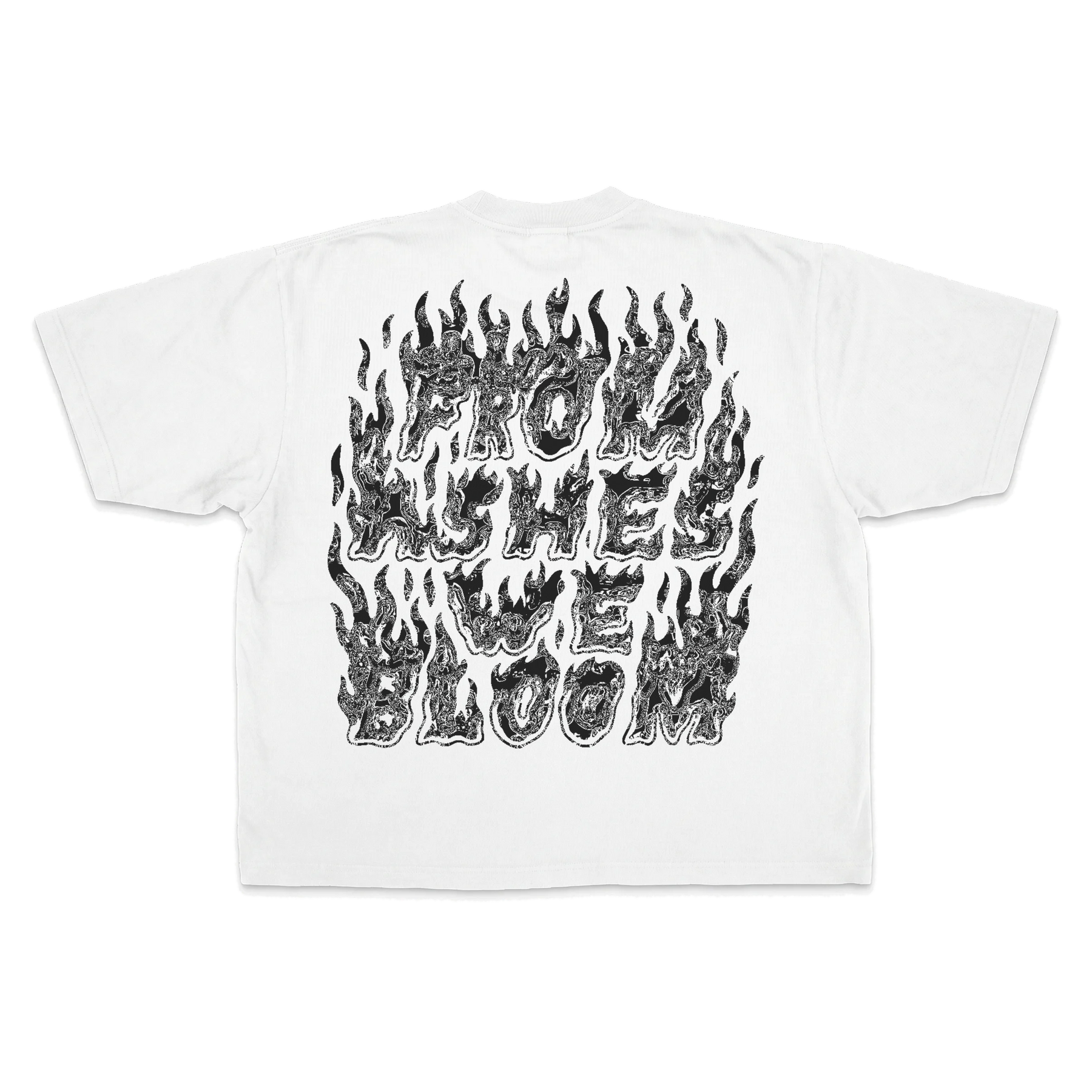 From Ashes Drop Tee - White - Back