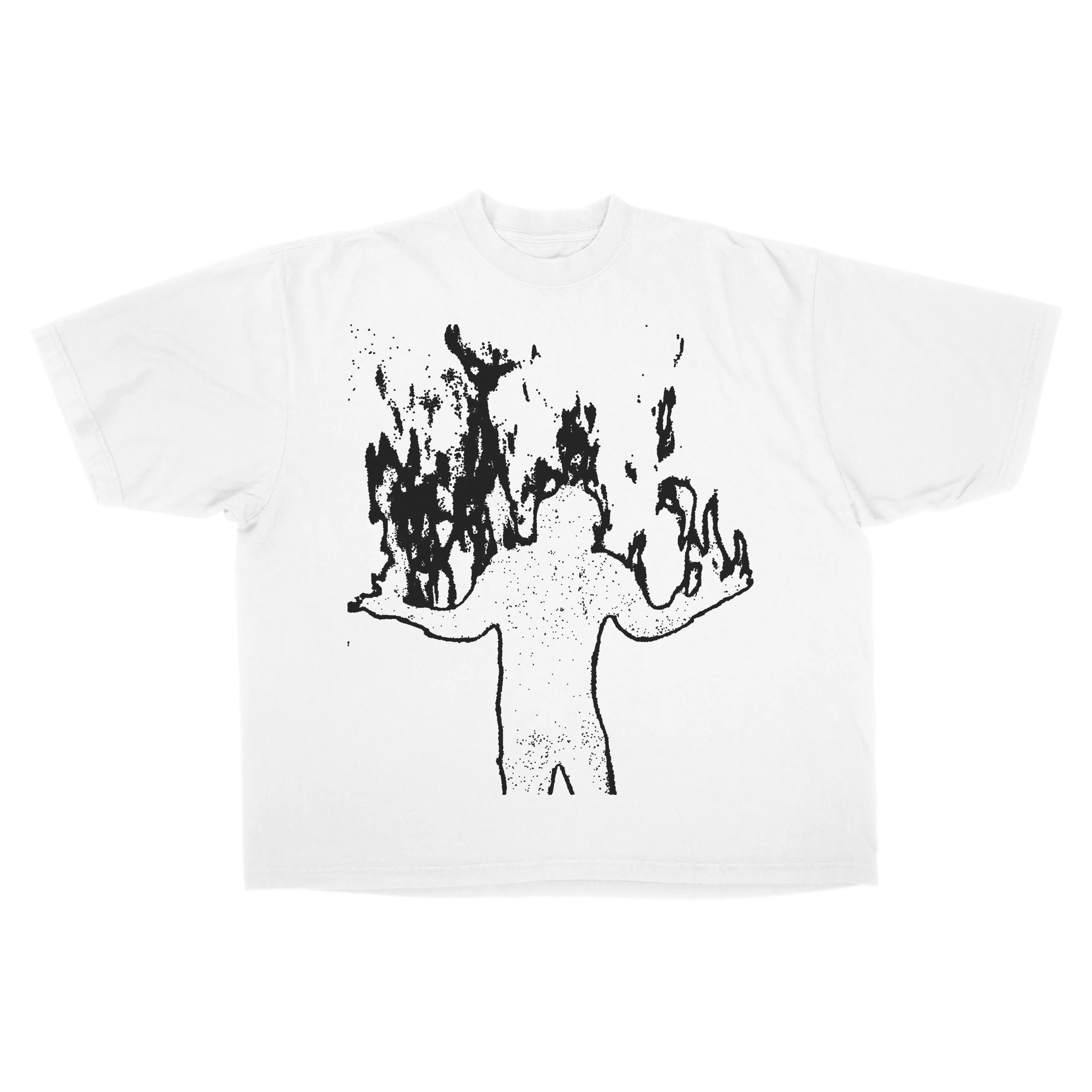 From Ashes Drop Tee - White - Front