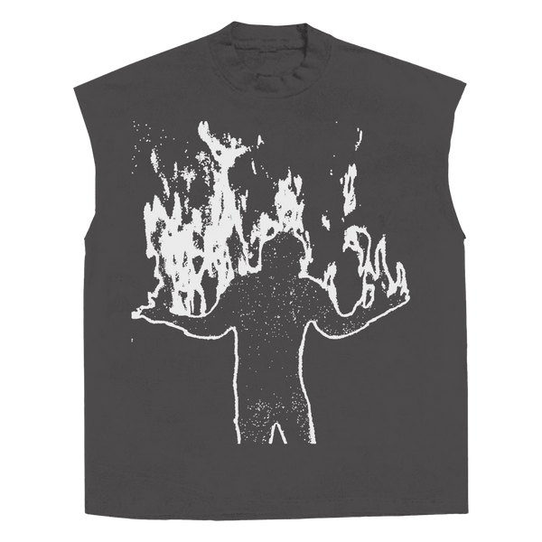 From Ashes Sleeveless Tee - Grey - Front