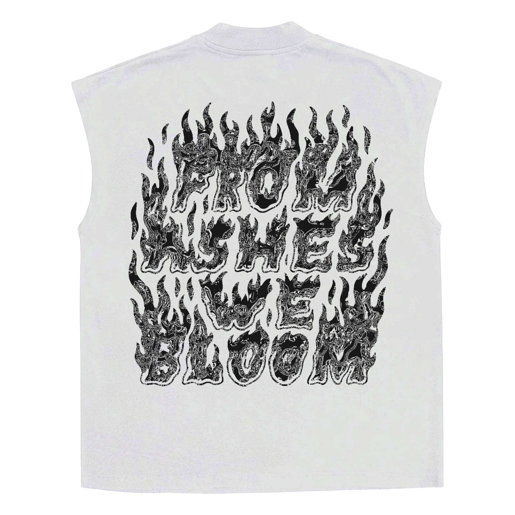 From Ashes Sleeveless Tee - White - Back
