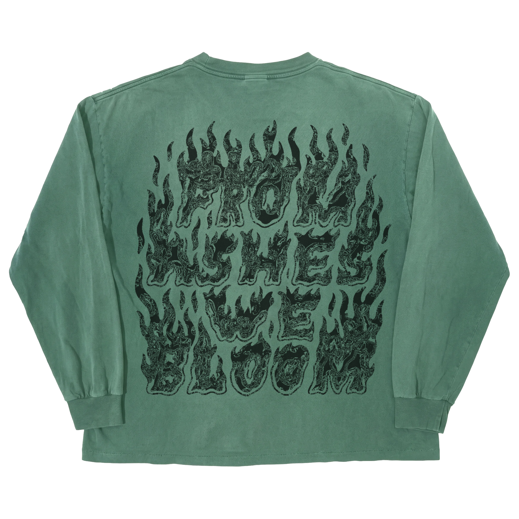 From Ashes L/S Tee - Green - Back