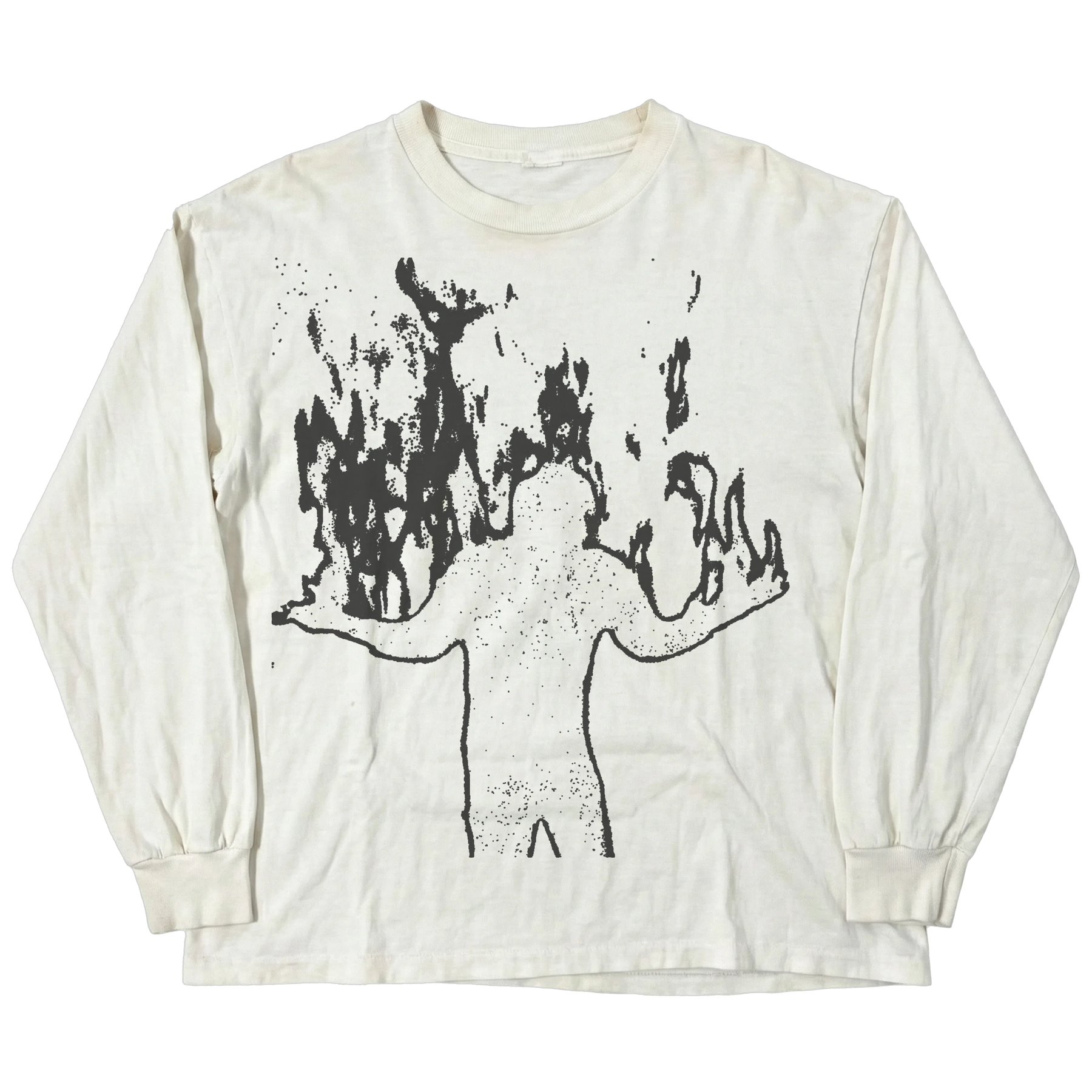 From Ashes L/S Tee - White - Front
