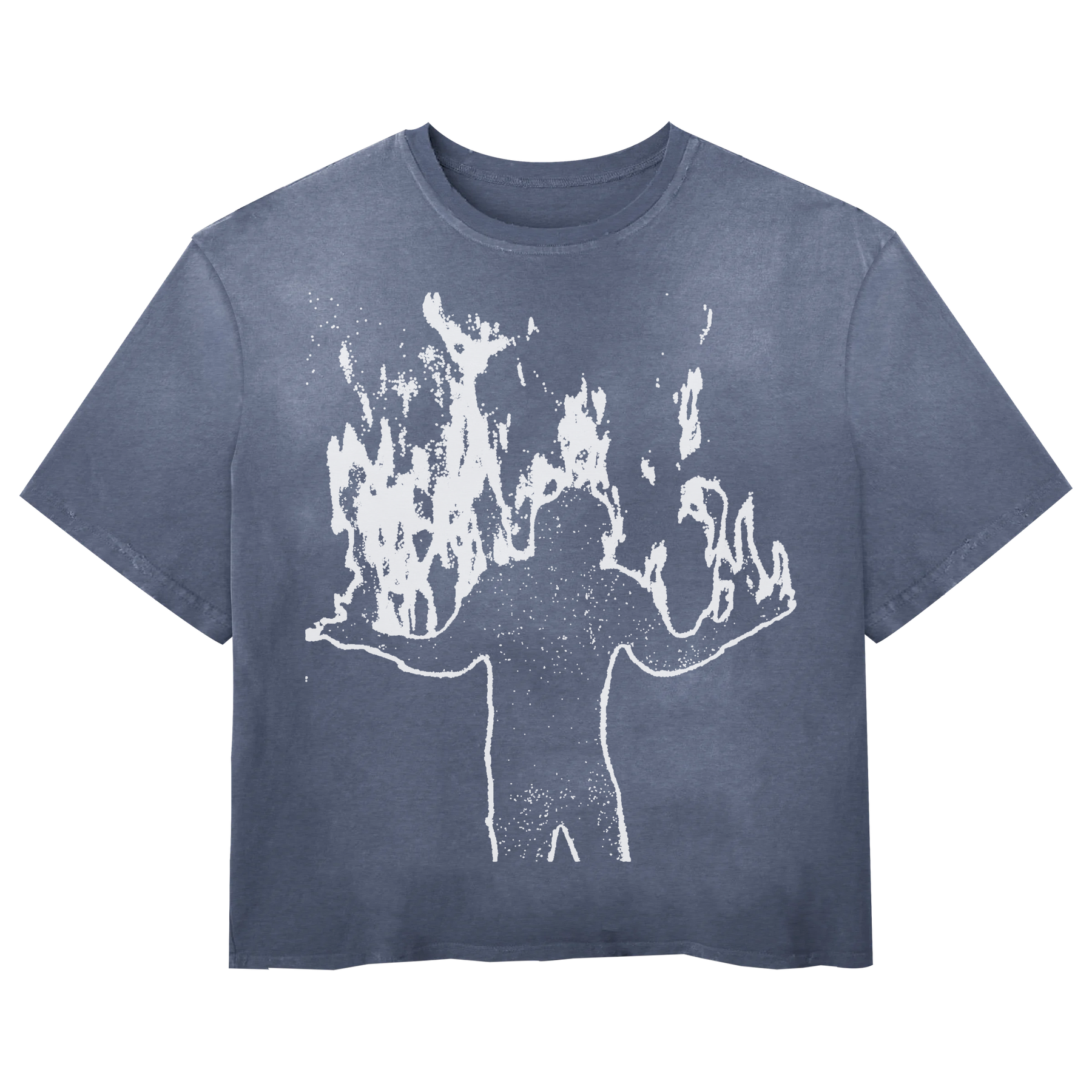 From Ashes Tee - Blue - Front