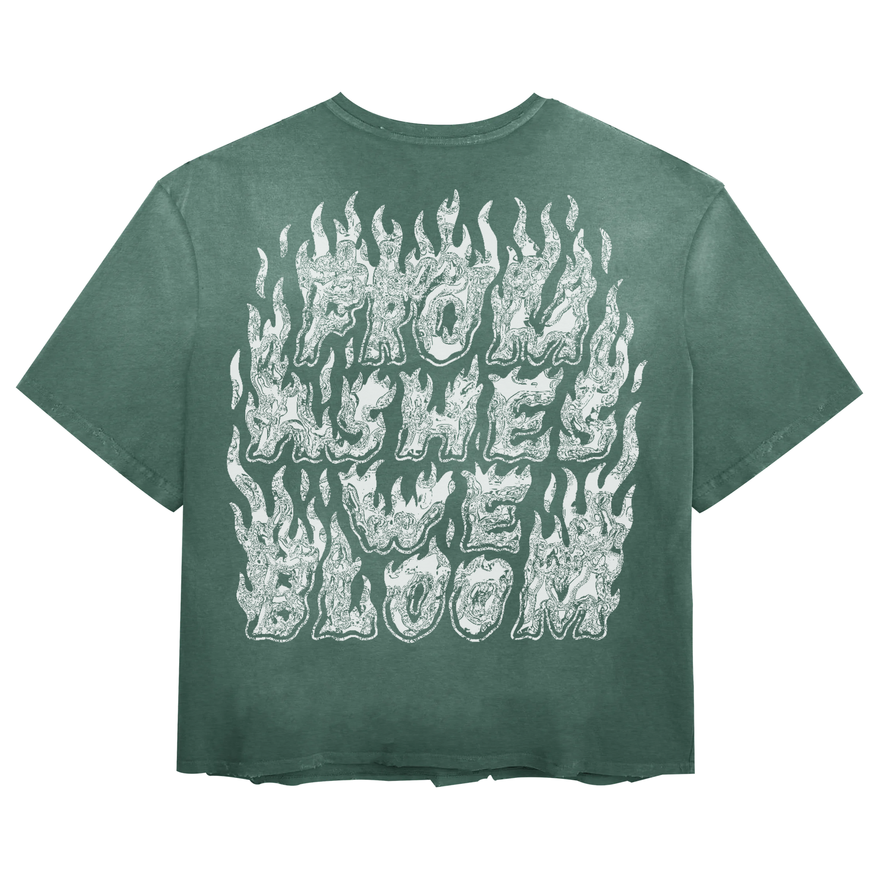 From Ashes Tee - Green - Back
