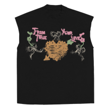 From Your True Loves Sleeveless Tee - Black - Front