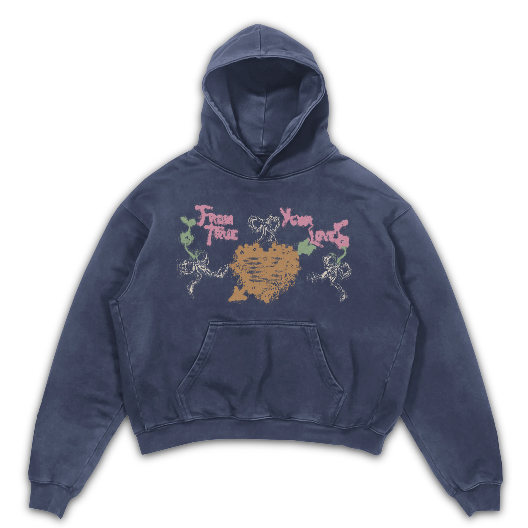 From Your True Loves Hoodie - Blue - Front
